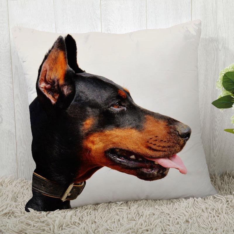 Pillowcase Doberman Pinscher  Modern Home Living Room Decoration