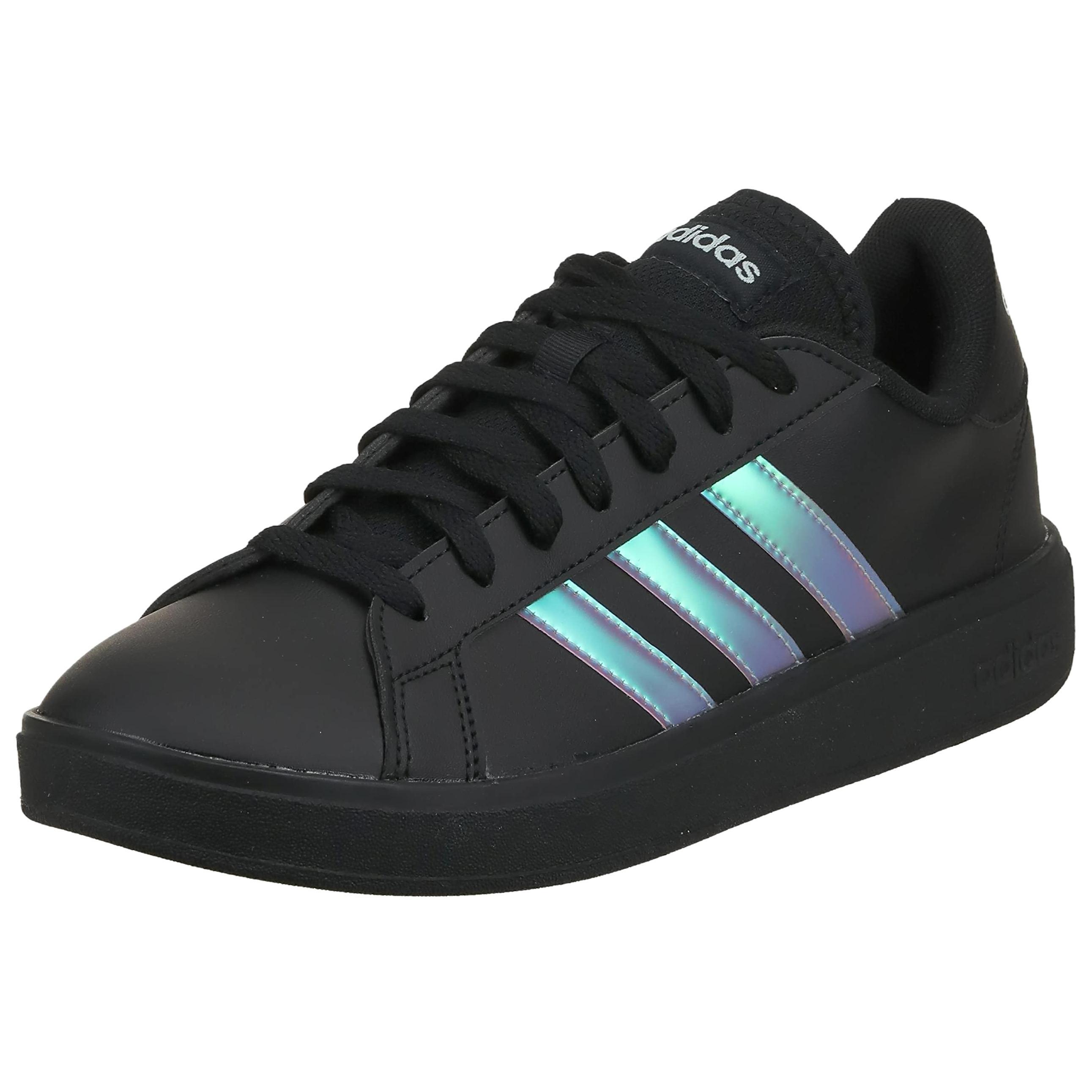 (WMNS) adidas Grand Court Base Black Iridescent Women s GV6704 EU 36