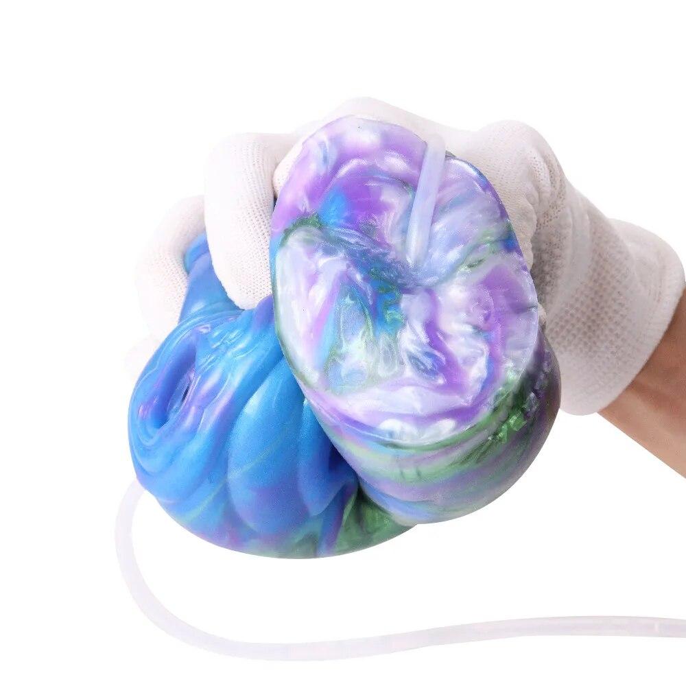 Vodní stříkající masturbační pohár Silikonový masturbátor pro muže Manuální trénink penisu Gay Sex Toy Pussy Anální panenka Kouření