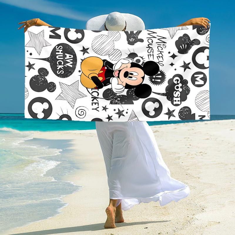 Mickey Mouse Adventure Towel Large Quick-Drying Microfiber soft S-Square Pants-s Beach Towel for Travel Fitness Bathing Camping. 0730s116