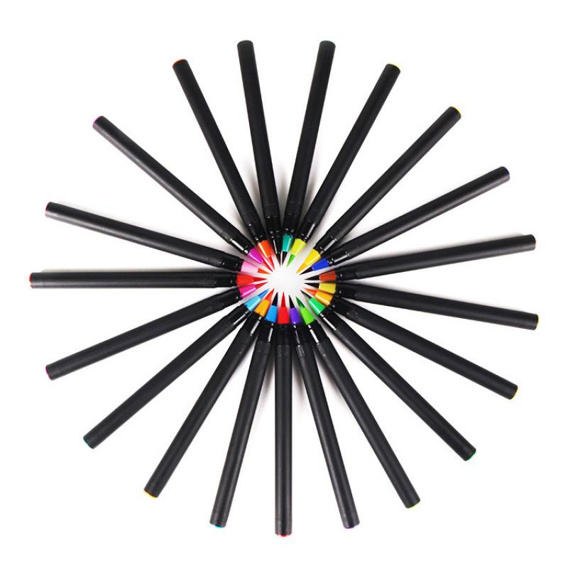 20-Color Soft Brush Watercolor and Calligraphy Pen Set for Manga and Hand-painting