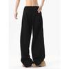 Black Machete Men's Wide-Leg Sweatpants – Autumn/Winter Drape Style, CleanFit Casual Trousers