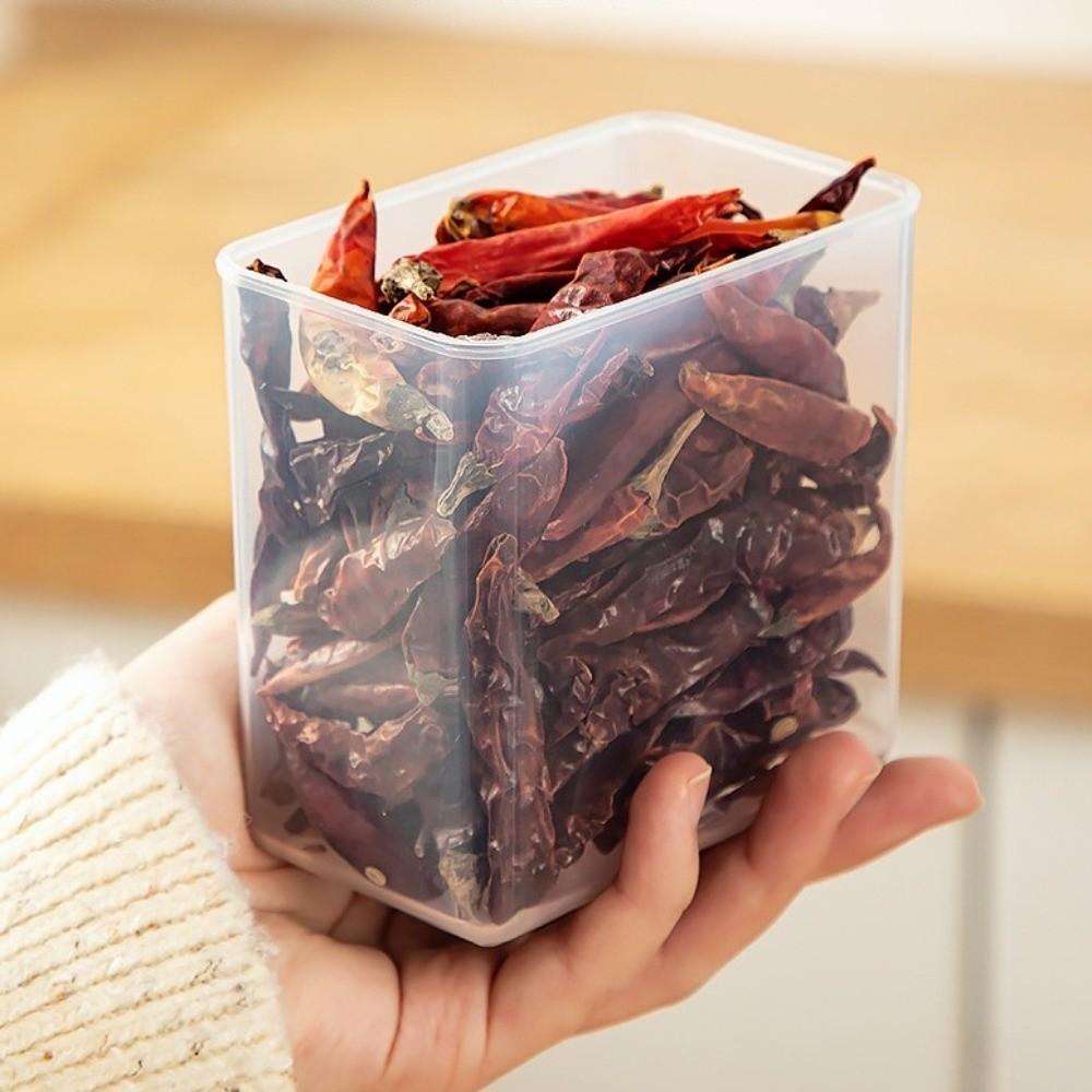 Detachable Spice Storage Box Transparent Moisture-proof Tool Storage Case Multi-compartment Kitchen Storage Organizer