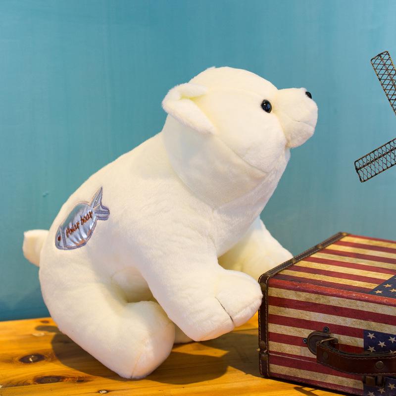 Adorable Polar Bear Plush Doll - Children's Pillow or Wedding Toss