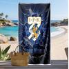 Ifk göteborg Personalisiertes Bedrucktes Strandtuch Fußballlogo Unterstützung Benutzerdefinierter Name Text Saugfähiges Handtuch für Sport Reisen Besonderes Geschenk