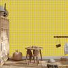 Yellow checkered wallpaper, yellow background for living room and bedroom 50x1000