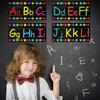 Alphabet Bulletin Board Set Alphabet Poster Chart Number Line for Classroom Wall Decorations Including Numbers 0-9 and Adhesive Dots for Pre School