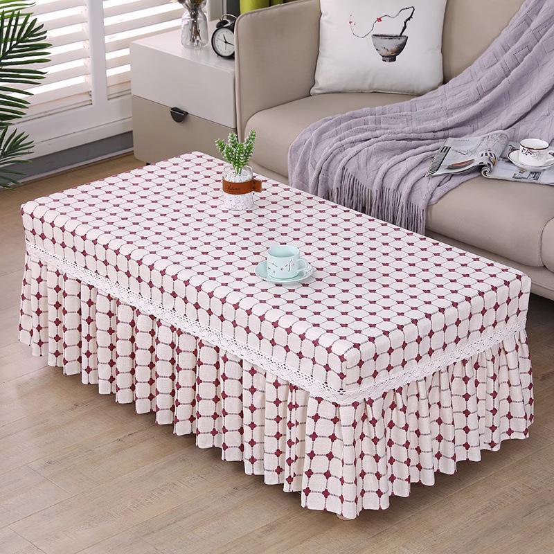 High-Grade Fabric Table Protector: Fully Enclosed Coffee Table or TV Cabinet Cover - Free Shipping