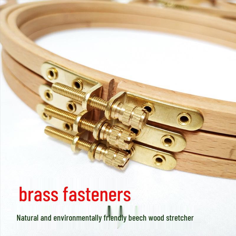 DIY Cross-Stitch Bamboo Embroidery Hoop for Handmade Crafting