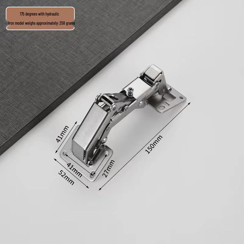 Stainless Steel Soft Close Frog Hinge, 3-4 Inch Thickened Bridge Type, No Slotting, for Cabinet Doors and Mahjong Tables