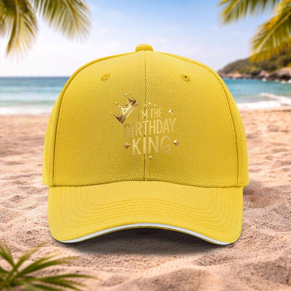 Birthday King Crown Baseball Cap Lightweight Adjustable Unisex Cap for Running Fitness Outdoor Activities
