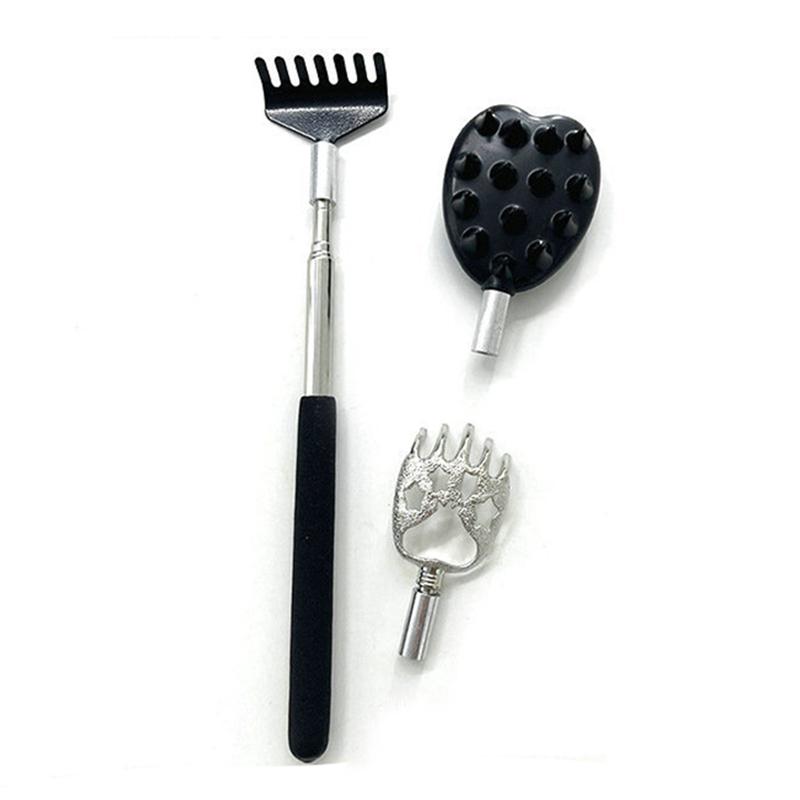 

Выдвижной задний захват Itchy Scratch с 3 съемными головками захвата, двухсторонний задний захват/металлический коготь/грабли