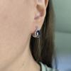 Серебряные серьги с натуральным сапфиром 2.844ct (2214007)