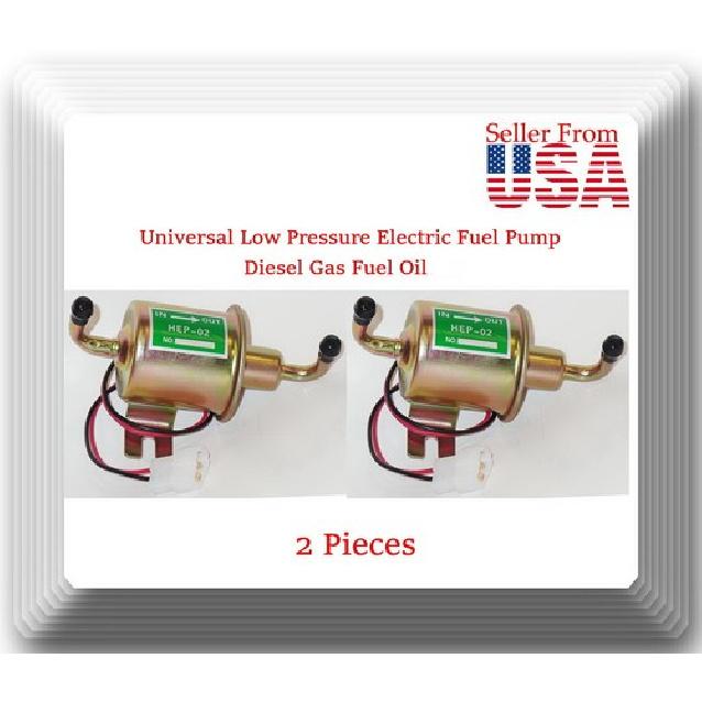 

2 x 12V angle Low Pressure Electric Fuel Pump Diesel Gas Fuel Oil Universal car