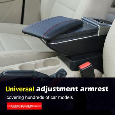 Universal Car Armrest Storage Box Auto Interior Leather Car-styling Central Container Store Content Box Accessories Parts