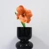 40cm Smiling Brownie Tulip Simulation Flower Wedding Bouquet Fake Tulip Interior Decoration PU Simulation Tulip
