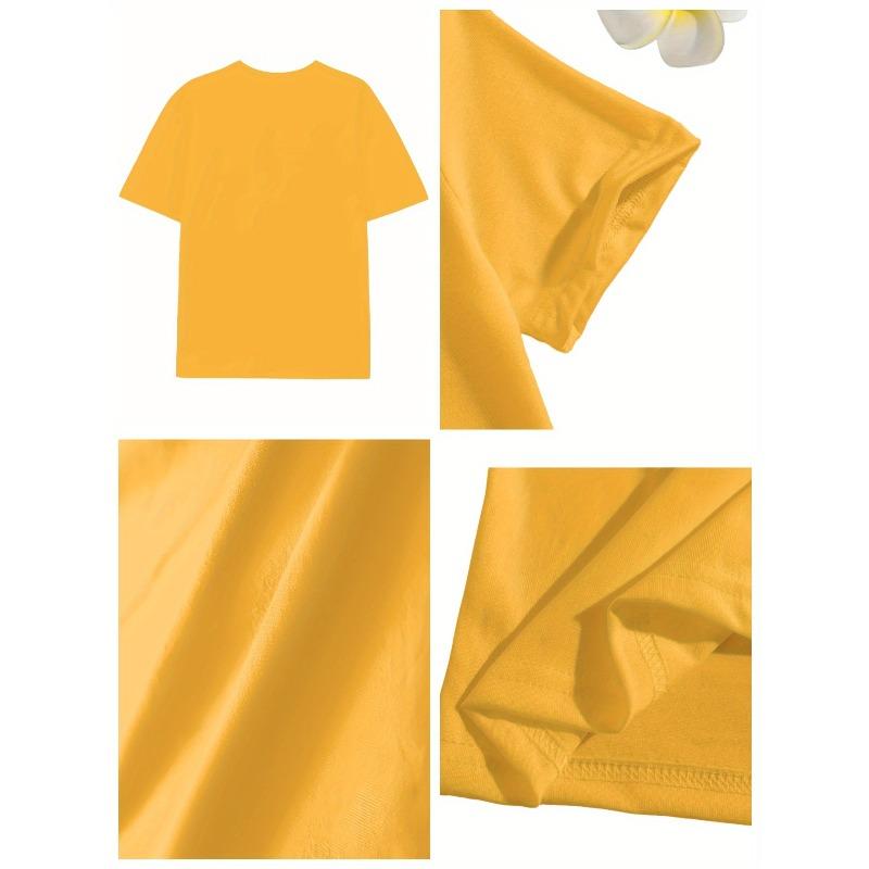 European Sizes ' Summer Casual Short Sleeve T-Shirt with Cartoon Lemon Print - Vibrant Red & Green Design,