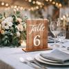 Durable Wedding Table Numbers Double-Sided Number Cards Decoration Table Number Signs  Dining Table
