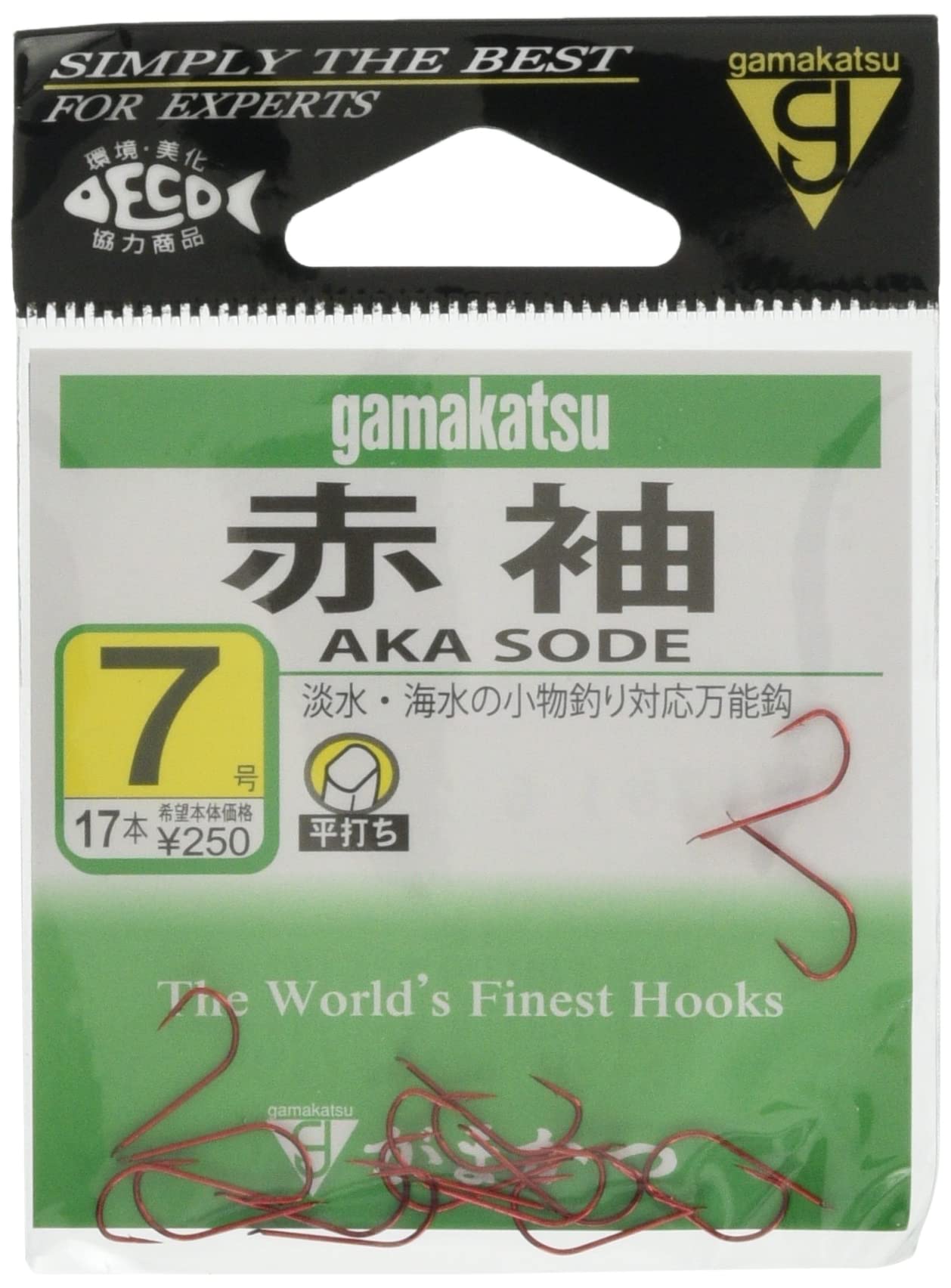 Gamakatsu red sleeve No. 7 No. 7