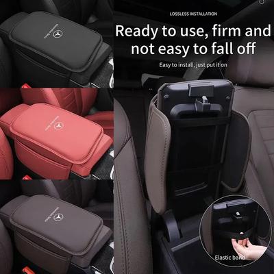 Auto Armleuning Opbergdoos Mat Midden Armsteun Beschermkussen Voor Mercedes Benz AMG W210 W211 W124 W168 W176 W203 CLA CLK GLA