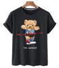 Funny Bear Print Tshirt Women Fashion Cartoon Harajuku Casual Tshirt FeUnisex Summer Short Sleeved Top Tees Unisex T Shirt