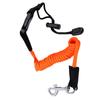 Kayak Paddle Leash Easy Connect Shock Absorption Lightweight Kayak Rod Leash for Canoe Paddle Board Orange