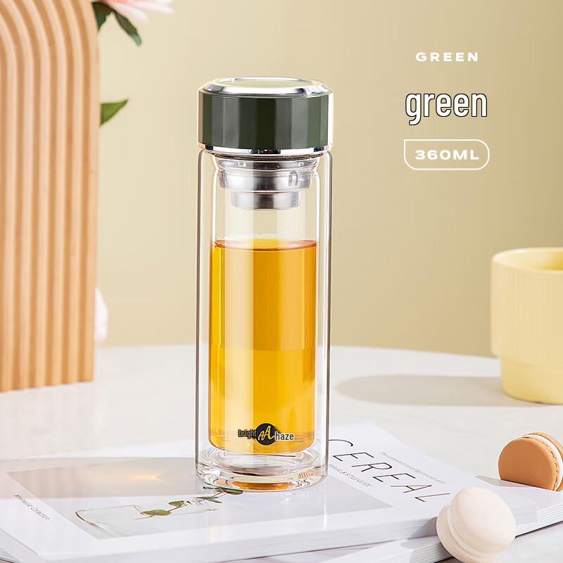 Mingxia Double-Layer Insulated Glass Tea Infuser Bottle