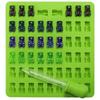 53-Hole Cartoon Bear Silicone Mold for Ice, Chocolate, Gummy & Candy