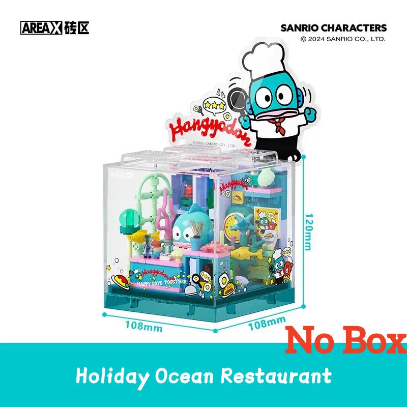 Areax  Building Blocks Sanrio Series Cute Shop Kuromi Puzzle Assembly Toys Gifts Ornaments Entertainment Toys