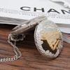 Pocket Watch Locomotive Alloy Quartz Movement Watch Vintage Necklace Watch with Chain for Collection Daily Use