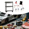 1/18 Maßstab Werkzeugaufbewahrungswagen Modellfahrzeug Zubehör Spielzeug Zweilagig für Parkplätze