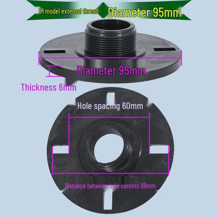 Speaker Tweeter Horn Adapter Flange with Threaded Hole and Plastic Shell