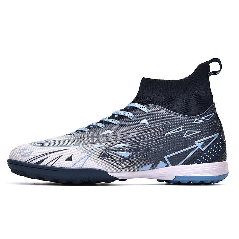 High Top Football Shoes Men'S Long Nails Tf Broken Nails Student Artificial Grass Training Sneakers