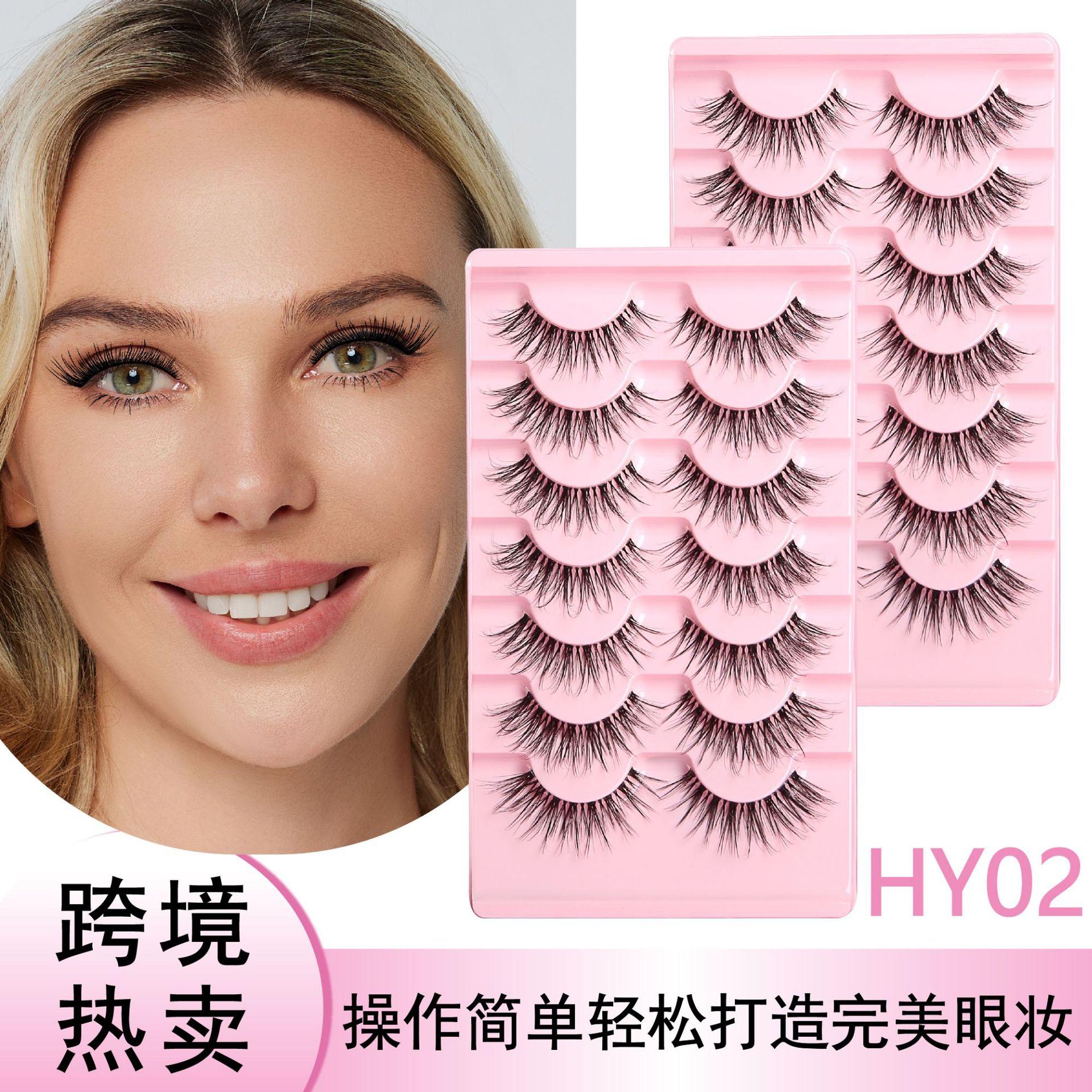 Прозрачный стебель импортная торговля Европейский и Американский горячая распродажа удлиненные к уголкам глаз лисьи косые накладные ресницы для фотосессии