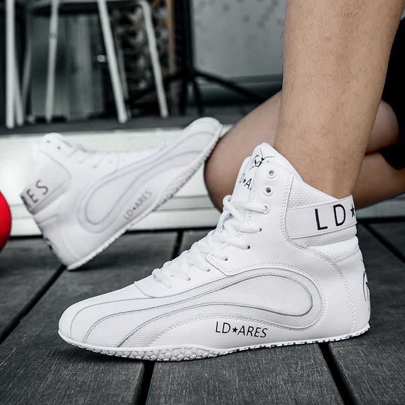 

New Boxing Shoes Anti Slip Wear Resistant Men s Sanda Fighting Training Muay Thai Professional Wrestling High Cut 39