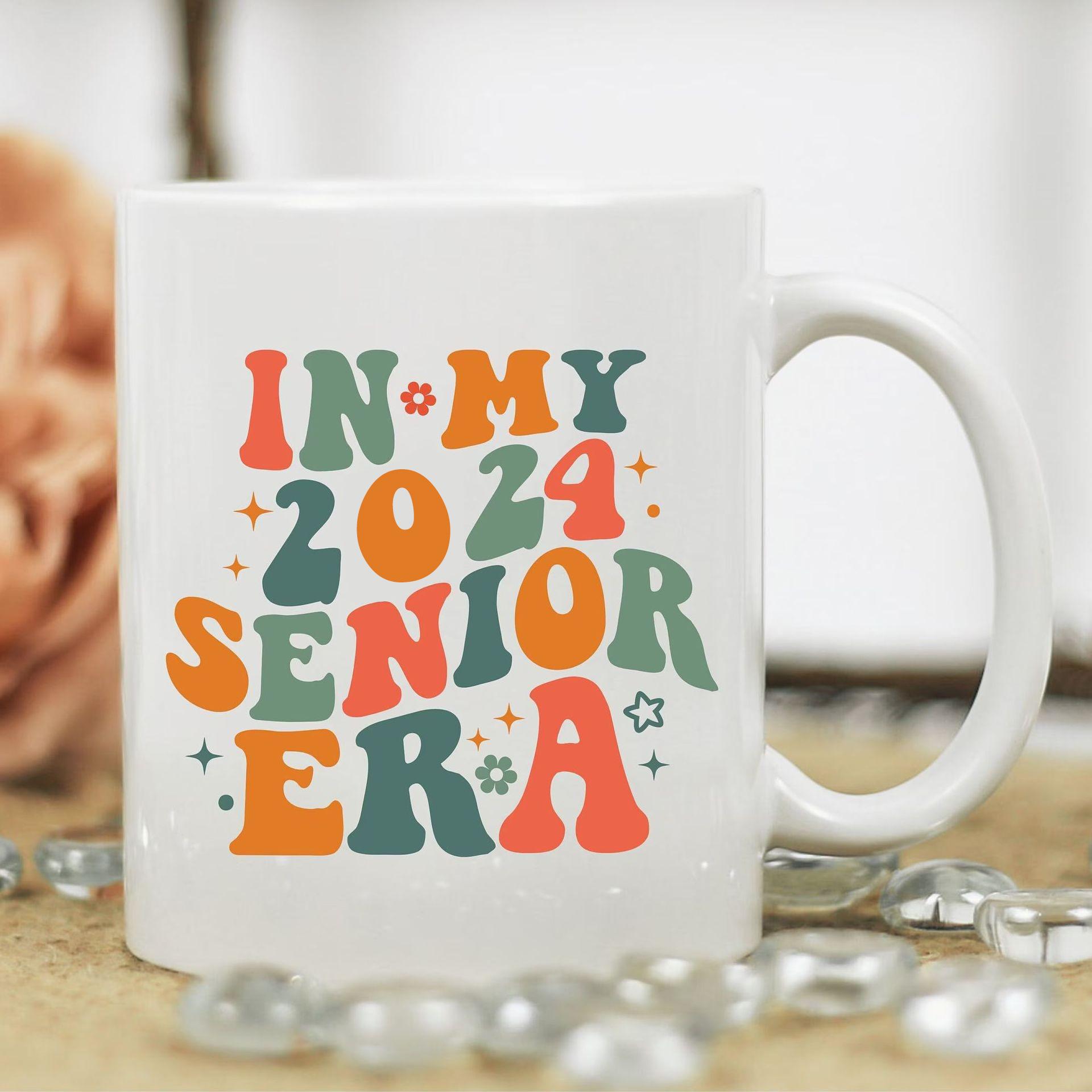 

Выпускной сезон Выпуск 2024 Керамическая кофейная кружка Чашка для воды Степень 301-400ml