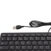 Vbestlife Russian Keyboard, French Keyboard, German Keyboard, 78-Key Wired USB Computer Keyboard Mute Ultra-Thin Mini Keyboard (French)