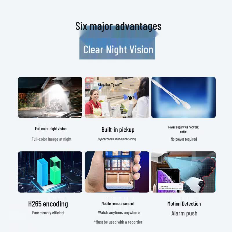 Dahua 2MP Full-Color PoE Bullet Security Camera CN plug (adapter included)