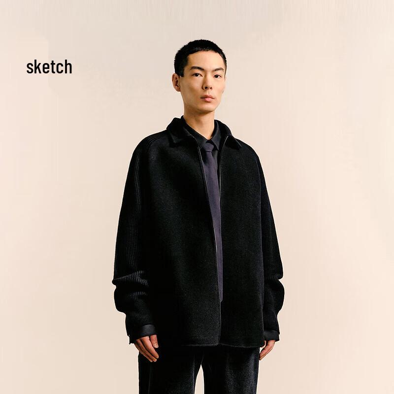 

SUXIE Men s 2024 Winter Wool Blend Lapel Coat S