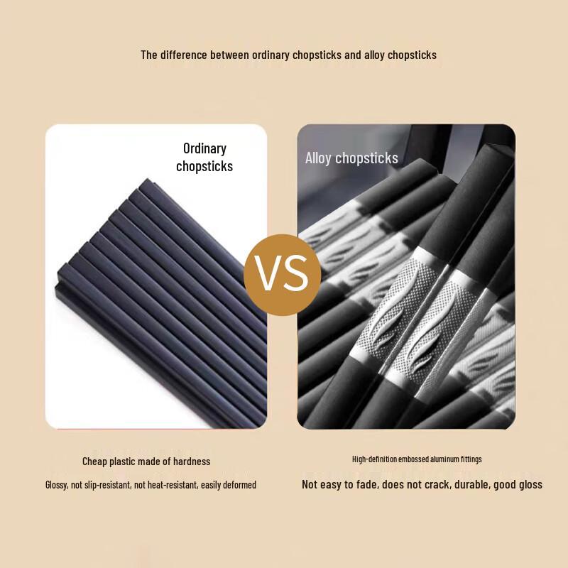 Jimei Jiduo Silver Alloy Chopsticks