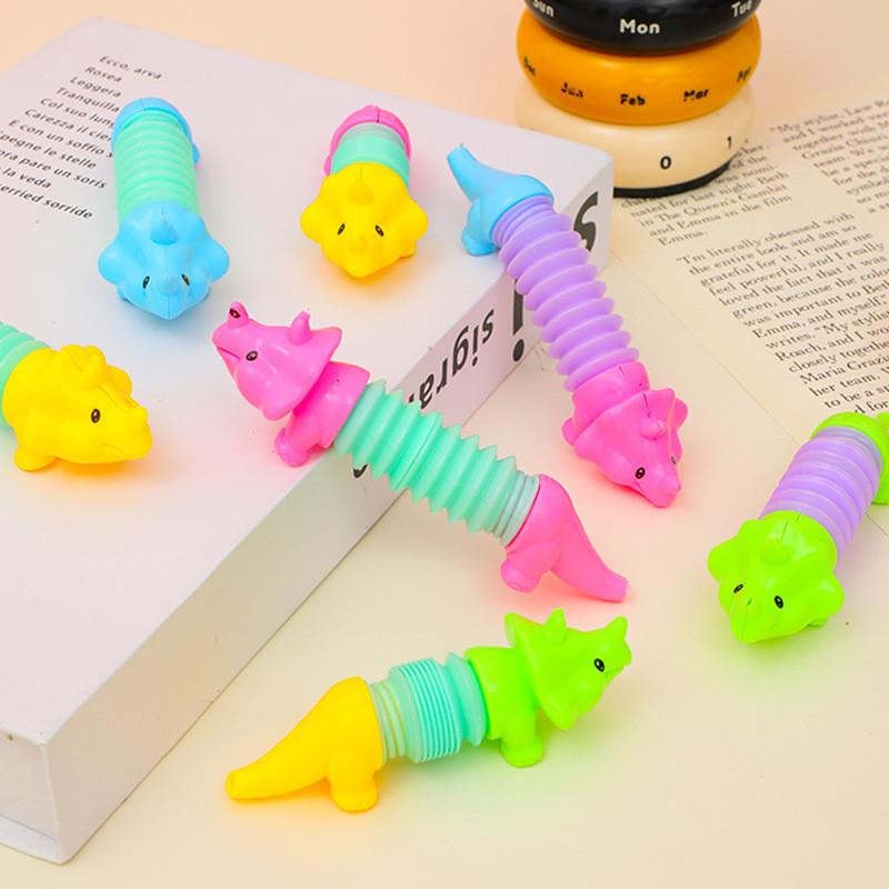 Dinosaur Shark Stretching Tube Toy With Stress Relief Animal For Kids