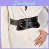 Style Rivet Leather Belt With Alloy Buckle For Men And Women