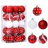 Shatterproof Christmas Tree Hanging Balls Festive Decoration Ornaments for Holiday Tree