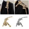 Unique Designs Evening Brooch Jewelry Luxurious Rhinestones Tigers Brooch Adornment for Social Event and Daily Wear