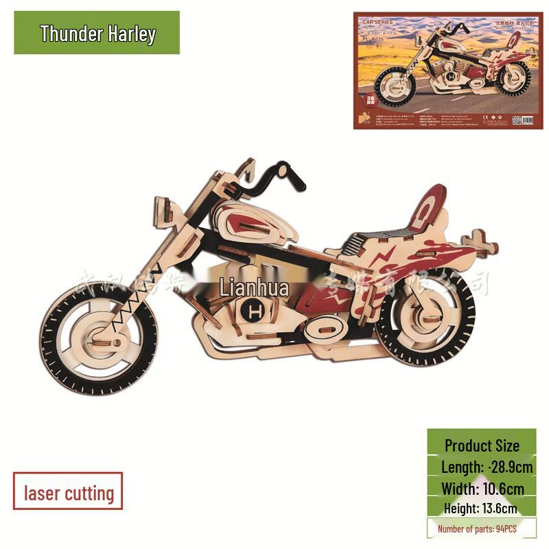 3D DIY Wooden Jigsaw Puzzle Model - Laser Cut Building Set