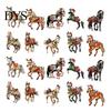 Horse-themed Christmas Decor Horse Ornaments 2D Acrylic Vintage Tree Hanging Keepsake Ornament Decoration Western Theme Animal for Xmas Home Realistic