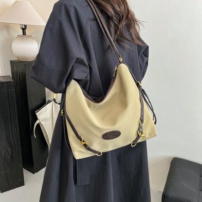 Large-capacity Commuter Bag Women's 2025 New Autumn and Winter Retro Fashion Pleated Tote Bag Premium Texture Backpack