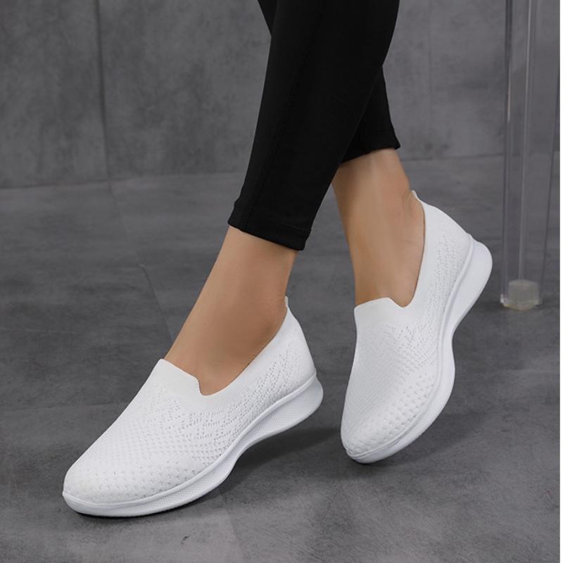 Spring Autumn Plussize Women's Singles Shoes Low Cut Casual Sports Shoes Comfort Nonslip Flat Ladies Fashion Soft Soled Footwear
