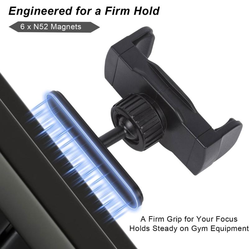 Universal Magnetic Phone Mount Antislip Design 360 Degree Rotating Car Phone Holder for Workout And Outdoor Activity