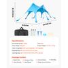 SucceBuy Beach Tent Sun Shelter Easy Pop Up Beach Canopy with Sandbags Stability Poles Sand Shovels Portable Shade for Camping